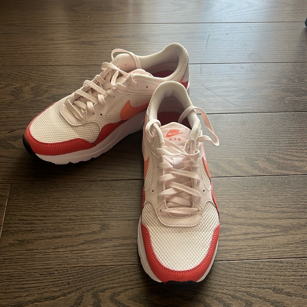 Nike Women's Air Max Pink and White Sneakers